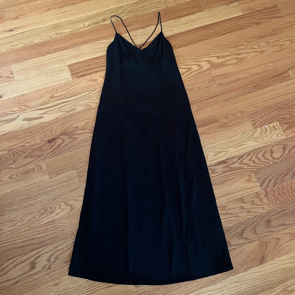 COPY - NWT Madewell Layton Midi Slip dress black size small
